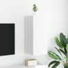 Meuble TV mural avec lumières LED blanc 30,5x35x70 cm 630280630280