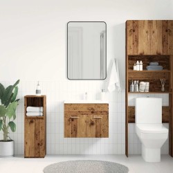Meuble sous-vasque de salle de bain en bois ancien 60 x 38,5 x 46 cm bois d'ingénierie 630281630281