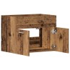 Meuble sous-vasque de salle de bain en bois ancien 60 x 38,5 x 46 cm bois d'ingénierie 630281630281