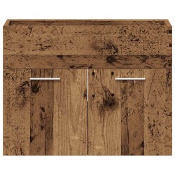 Meuble sous-vasque de salle de bain en bois ancien 60 x 38,5 x 46 cm bois d'ingénierie 630281630281