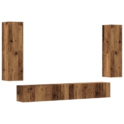 Meubles TV muraux 4 pcs vieux bois bois d'ingénierie 630282630282