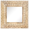 Miroir sculpté à la main 50x50x2,6 cm Bois de manguier solide 630283630283