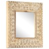 Miroir sculpté à la main 50x50x2,6 cm Bois de manguier solide 630283630283