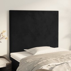 Tête de lit Noir 100x5x118/128 cm Velours 630289630289