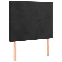 Tête de lit Noir 100x5x118/128 cm Velours 630289630289