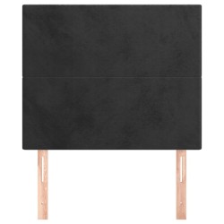 Tête de lit Noir 100x5x118/128 cm Velours 630289630289
