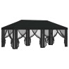 Housse de tonnelle avec murs latéraux Noir 600,5 x 300,5 cm 630290630290