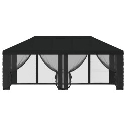 Housse de tonnelle avec murs latéraux Noir 600,5 x 300,5 cm 630290630290