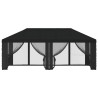 Housse de tonnelle avec murs latéraux Noir 600,5 x 300,5 cm 630290630290