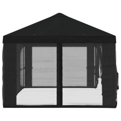 Housse de tonnelle avec murs latéraux Noir 600,5 x 300,5 cm 630290630290