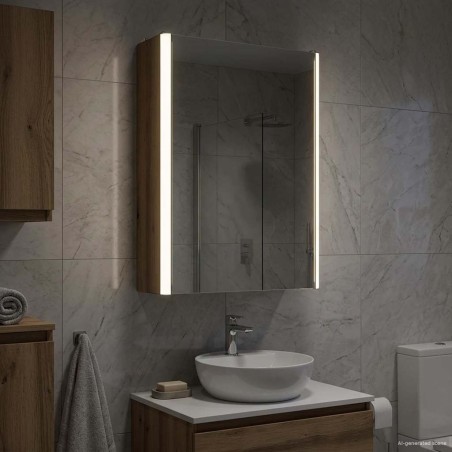 Armoire Miroir de Salle de Bain Chêne artisan 33 x 11,5 x 50 cm 630296630296