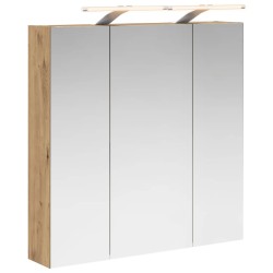 Armoire Miroir de Salle de Bain Chêne artisan 70 x 14,5 x 70 cm 630297630297