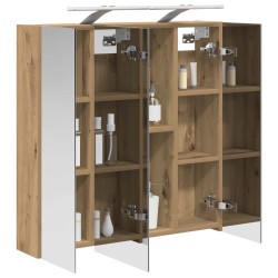 Armoire Miroir de Salle de Bain Chêne artisan 70 x 14,5 x 70 cm 630297630297