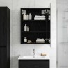 Armoire Miroir de Salle de Bain Chêne noir 50 x 14,5 x 70 cm 630298630298
