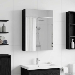 Armoire Miroir de Salle de Bain Chêne noir 50 x 14,5 x 70 cm 630298630298