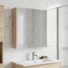 Armoire Miroir de Salle de Bain Chêne Sonoma 630301630301