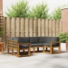 Ensemble de canapés d'extérieur 6 pcs Naturel et Anthracite 630316630316