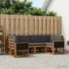 Ensemble de canapés d'extérieur 6 pcs Naturel et Anthracite 630317630317