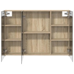 Armoire Miroir de Salle de Bain Chêne Sonoma 100 x 14,5 x 70 cm 630327630327