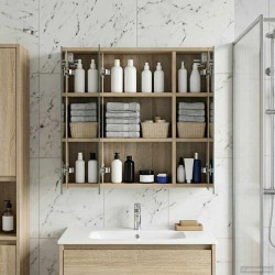 Armoire Miroir de Salle de Bain Chêne Sonoma 630328630328