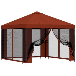 Abri de jardin avec parois 3 x 3 m Terre cuite 630331630331