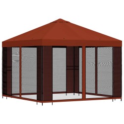 Abri de jardin avec parois 3 x 3 m Terre cuite 630331630331