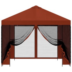 Abri de jardin avec parois 3 x 3 m Terre cuite 630331630331