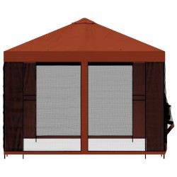 Abri de jardin avec parois 3 x 3 m Terre cuite 630331630331
