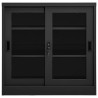 Armoire à portes coulissantes Anthracite 90x40x90 cm Acier 630339630339