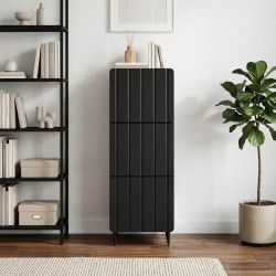 Armoire à tiroirs Noir 33 x 34,5 x 92 cm Bois d'ingénierie 630341630341