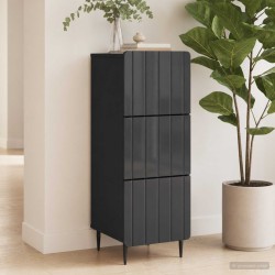 Armoire à tiroirs Noir 33 x 34,5 x 92 cm Bois d'ingénierie 630341630341