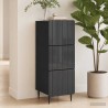 Armoire à tiroirs Noir 33 x 34,5 x 92 cm Bois d'ingénierie 630341630341
