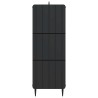 Armoire à tiroirs Noir 33 x 34,5 x 92 cm Bois d'ingénierie 630341630341