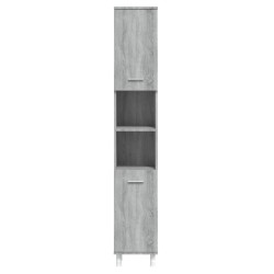 Armoire de bain Sonoma gris 30x30x179 cm Bois d'ingénierie 630342630342