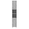 Armoire de bain Sonoma gris 30x30x179 cm Bois d'ingénierie 630342630342