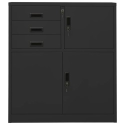 Armoire de bureau Anthracite 90x40x102 cm Acier 630343630343