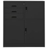 Armoire de bureau Anthracite 90x40x102 cm Acier 630343630343