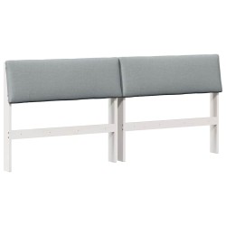 Tête de lit capitonnée Gris clair 200 cm Pin massif 630347630347