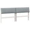 Tête de lit capitonnée Gris clair 200 cm Pin massif 630347630347