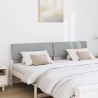 Tête de lit capitonnée Gris clair 200 cm Pin massif 630347630347