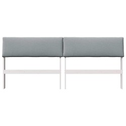 Tête de lit capitonnée Gris clair 200 cm Pin massif 630347630347