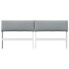 Tête de lit capitonnée Gris clair 200 cm Pin massif 630347630347