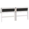 Tête de lit capitonnée Gris clair 200 cm Pin massif 630347630347