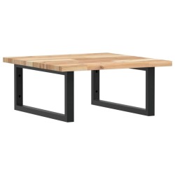 Étagère de vasque murale acier et bois massif d'acacia 630348630348
