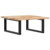Étagère de vasque murale acier et bois massif d'acacia 630348630348