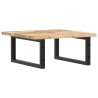 Étagère de vasque murale acier et bois massif d'acacia 630348630348