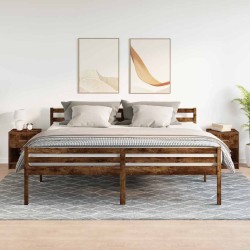 Tables de chevet 2 pcs avec tiroir chêne fumé 40x34x50 cm 630349630349