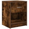 Tables de chevet 2 pcs avec tiroir chêne fumé 40x34x50 cm 630349630349