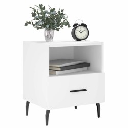 Tables de chevet 2 pcs blanc 40x35x47,5 cm bois d’ingénierie 630351630351