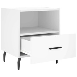 Tables de chevet 2 pcs blanc 40x35x47,5 cm bois d’ingénierie 630351630351
